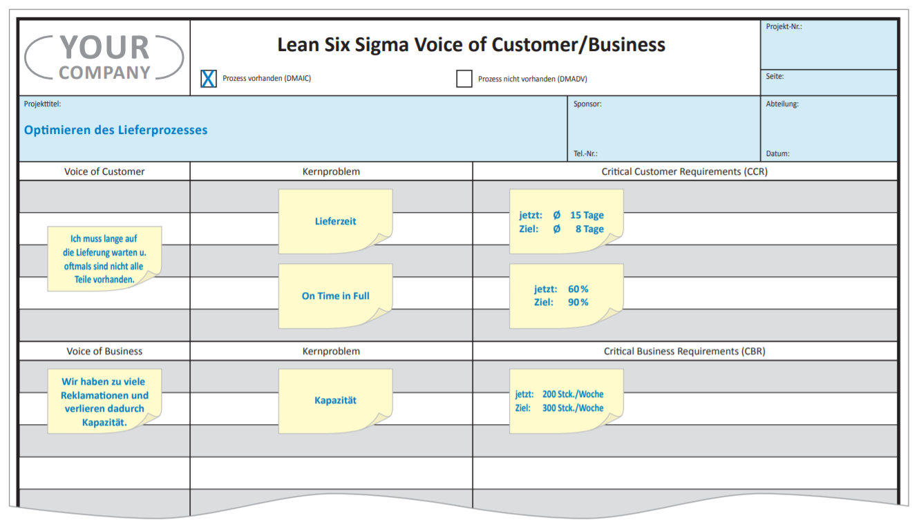 Voice of Customer Lean Six Sigma